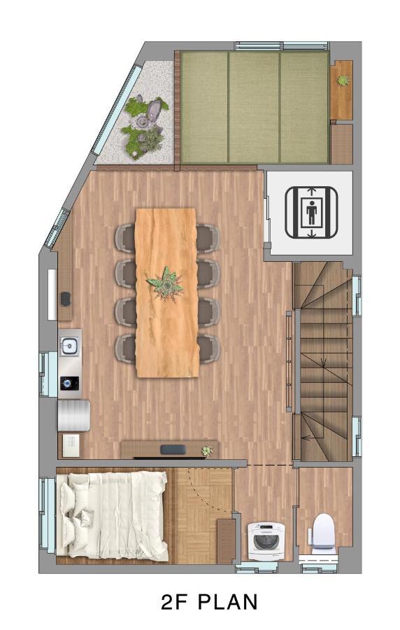古今 天下茶屋 With A Private Parking Lot And A Half Open-Air Bath And Direct To Kix Villa Osaka Exterior foto